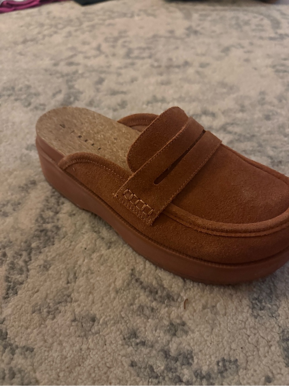 Women's REEF Cushion Vista Hi Suede Slip-On Platform Loafer - Brown